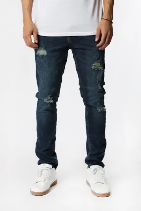 West49 Mens Distressed Skinny Jeans