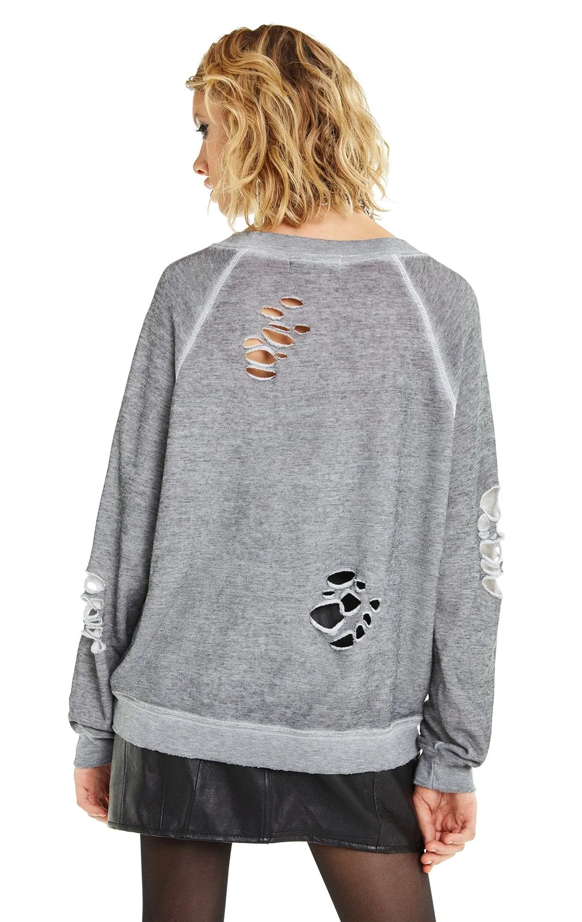 Wildfox Hell Yeah! Distressed Sommers Sweater