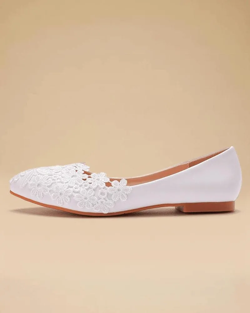 Women's Elegant Daily Lace Slip On Flats